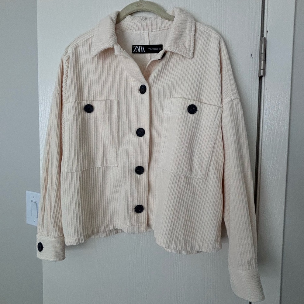 Zara Beige Corduroy Jacket